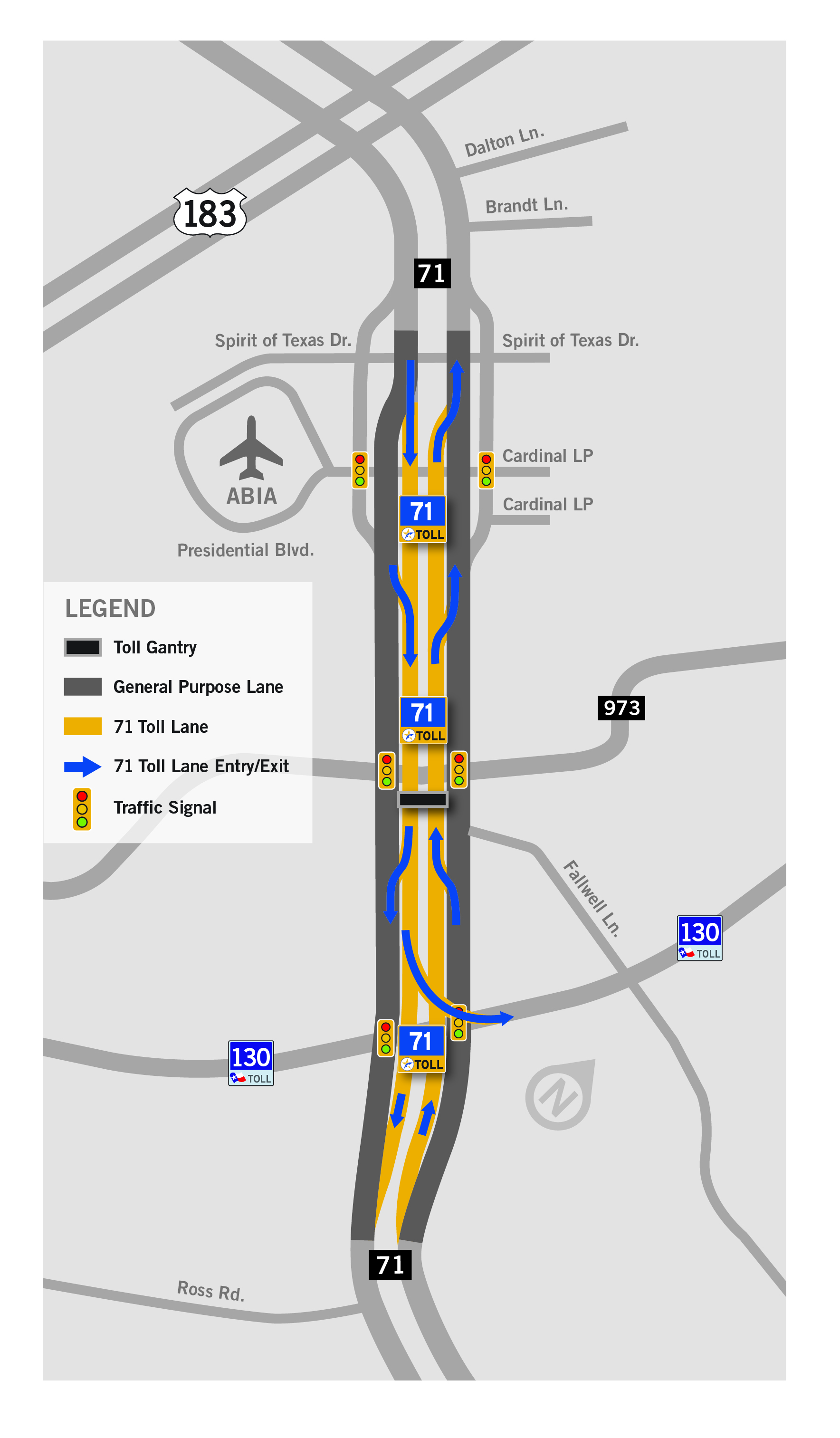 71 Toll Lane Map