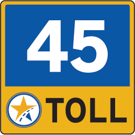 45SW Toll Road Badge